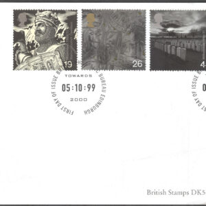 England – FDC 1999-10-05 – Nytt Årtusende X Militära Händelser, serie 4 kpl