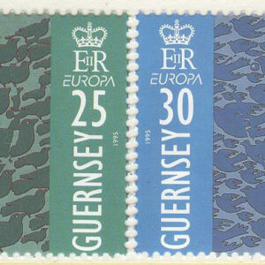 Guernsey – M  670-671 Europa CEPT 1995 Fred & Frihet, 2 kpl **