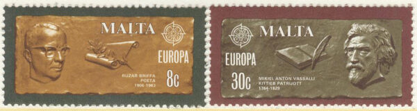 Malta - M  615-616 Europa CEPT 1980 Personligheter, 2 kpl **