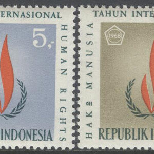 Indonesien – M  596-597 Mäskliga Rättigheter 20 år – FN, serie 2 kpl