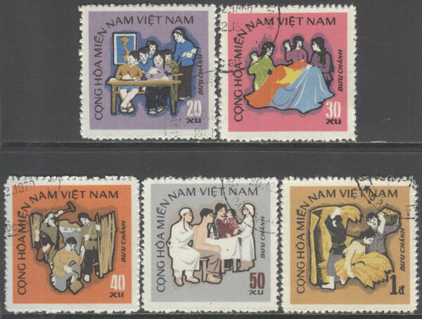Vietnam Vietcong - M   39-43 Republiken Syd Vietnam 2 år, 5 kpl