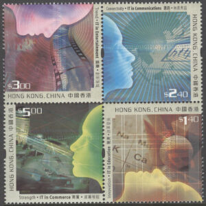 Hongkong – M 1030-1033 Informationsteknologi, 4-Block kpl **