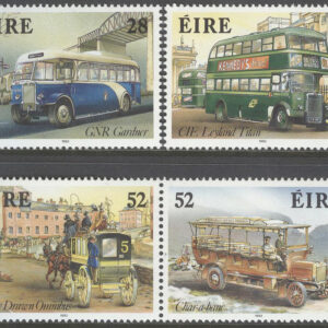 Irland – M  835-838A Irländskt transportväsen IV. Historiska omnibussar, 2 + par kpl **