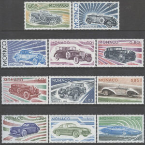 Monaco – M 1191-1201 Bilens utveckling, 11 kpl **