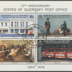 Guernsey – M BL   2 Posten på Guernsey 10 år bla Bilar, Block