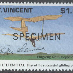 St. Vincent – M 1863 Flyg med Otto Lilienthal – Specimen, märke **