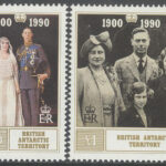 British Antarctic Ter. – M  171-172 Drottningmodern Elisabeth 90 år, 2 kpl **