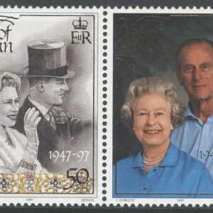 Isle of Man – M  743-746 Guldbröllop Elisabeth II & Prins Philip, 4-strip kpl **