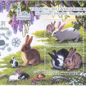 Nordkorea – M BL 794 I Kaniner, FRIMUNG 2012 & HUDDEX 2012, block kpl **