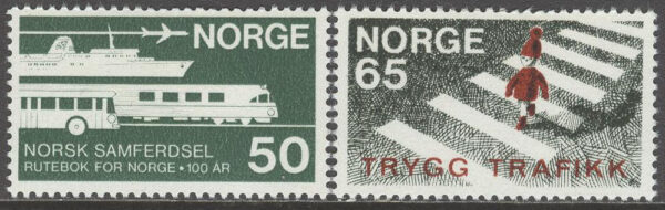 Norge - F  613-614 Norges Kommunikationer, serie 2 kpl*