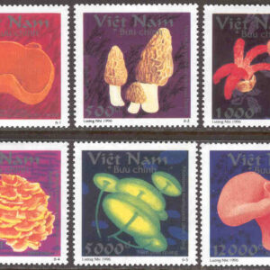 Vietnam – M 2803-2808 Svampar, bl a murklor, 6 kpl**