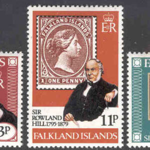 Falkland Islands – M  288-290 Sir Rowland Hills död 100 år, 3 kpl**