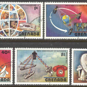 Grenada – M  814-820 Telefonen 100 år, 7 kpl stpl
