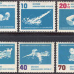 DDR – M  907-912 EM i simning i Leipzig, 6 kpl **