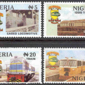 Nigeria – M  688-691 Nigerianska järnvägssällskapet 100 år, 4 kpl**
