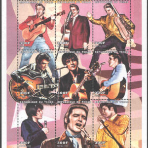 Tchad – M 1960-1968 Elvis Presley, miniark kpl**