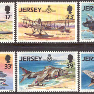 Jersey – M  615-620 Flyg, Royal Air Force RAF 75 år – Flygplan, 6 kpl **