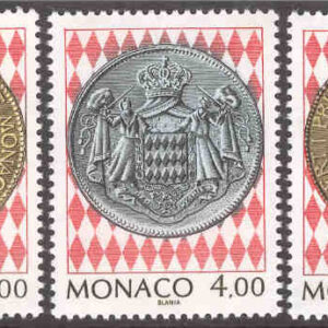 Monaco – M 2188-2190 Planeringen av frimärks- och Myntmuséet, 3 kpl**