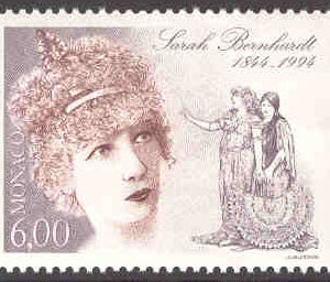 Monaco – M 2206 Sarah Bernhardts födelse 150 år (fransk skådespelare), 1 kpl**