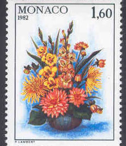 Monaco – M 1560 Blombukett, 1 kpl **