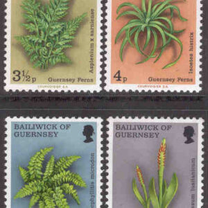 Guernsey – M  114-117 Ormbunkar, 4 kpl **