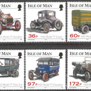 Isle of Man – M 1615-1620 T-forden 100 år, olika Fordbilar modell T, 6 kpl**