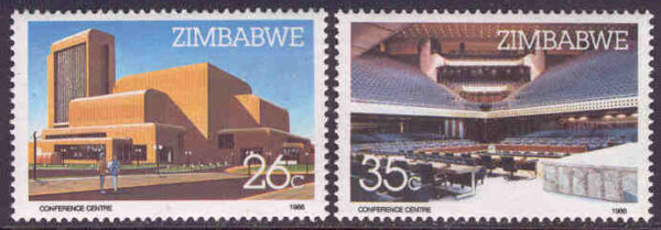 Zimbabwe - M  338-339 Harare Konferenscentrum, 2 kpl **
