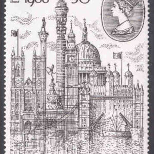 England – M  835 Int. frimärksutställning LONDON 1980, 1 kpl **