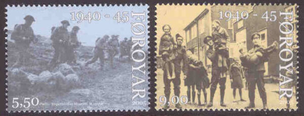 Färöarna - F  534-535 Ockupation 1940-1945, 2 kpl**