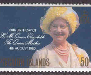 Pitcairn Islands – M  196 Drottningmoderns 80-årsdag, 1 kpl **