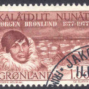 Grönland – F  104 Jörgen Brönlund – Polarfarare, märke kpl