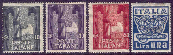 Italien - M  177-180 1-årsdagen av Rom-marsen, 4 ol*