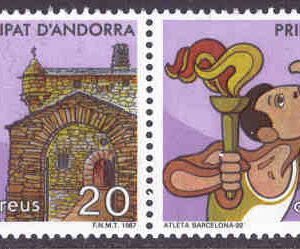 Andorra Sp – M  195-196 OS i Barcelona 1992, 2 kpl **
