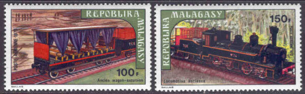 Madagaskar - M  689-690 Gamla järnvägar, 2 kpl **