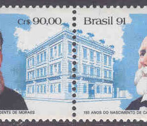 Brasilien – M 2443-2444 Presidenterna de Campos Salles och de Morees Borros födelse 150 år, par kpl **