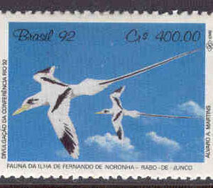 Brasilien – M 2455 FN`s omvärldskonferens, fåglar, Vitsvanstropikfågel, 300.00 Cr **