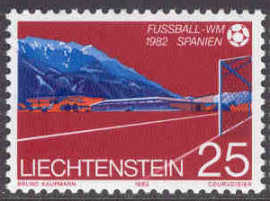 Liechtenstein – M  799-801 VM i fotboll i Spanien 1982, 3 kpl**
