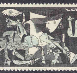 Tjeckoslovakien – M 1637 Guernica, målning av Picasso, 1 kpl **