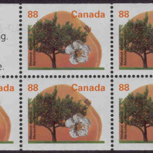 Kanada – M 1407 (H-Bl. 191 D) Höstträd, aprikos, häfteblock kpl**