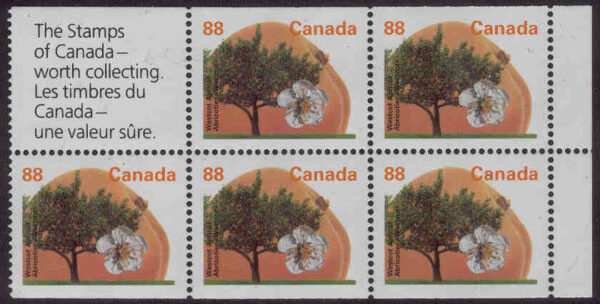 Kanada - M 1407 (H-Bl. 191 D) Höstträd, aprikos, häfteblock kpl**