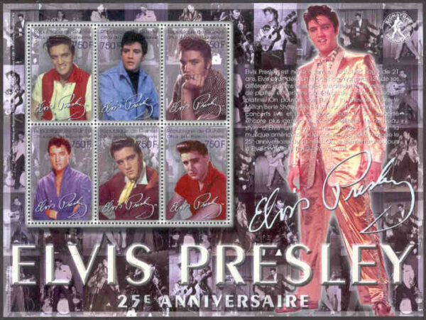 Guinea - M 3770-3775 Elvis Presley död 25 år, miniark **