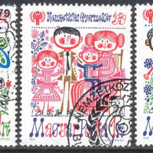 Ungern – M 3335-3337 A  Internationella Barnåret 1979, 3 kpl