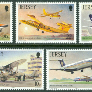 Jersey – M  400-404 Flygets historia III – Flygplats på Jersey 50 år, 5 kpl **
