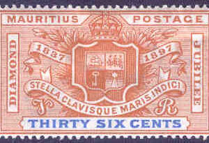 Mauritius – M   87 Drottning Victoria regent i 60 år, 1 kpl *