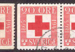 F  358 Röda Korset 80 år, 3 kpl