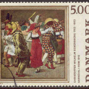 Danmark – F  845 Dansk målarkonst, 5.00 kr stpl