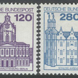Tyskland – M 1140-1143 Borgar & Slott bla i Wilhelmsthal, serie 4 olika **