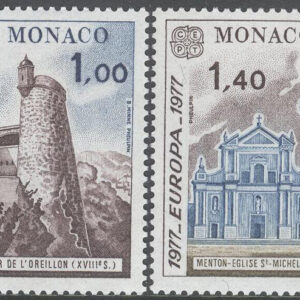 Monaco – M 1273-1274 Europa CEPT 1977 Landskap, 2 kpl **