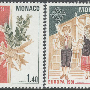 Monaco – M 1473-1474 Europa CEPT 1981 Folklore, 2 kpl **