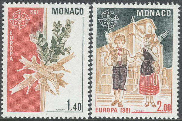 Monaco - M 1473-1474 Europa CEPT 1981 Folklore, 2 kpl **
